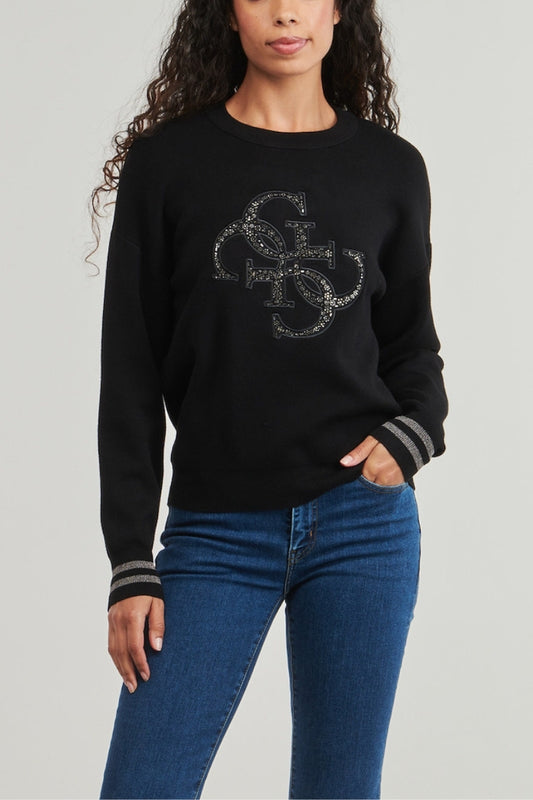 SYLVIE LOGO KNITTED TOP