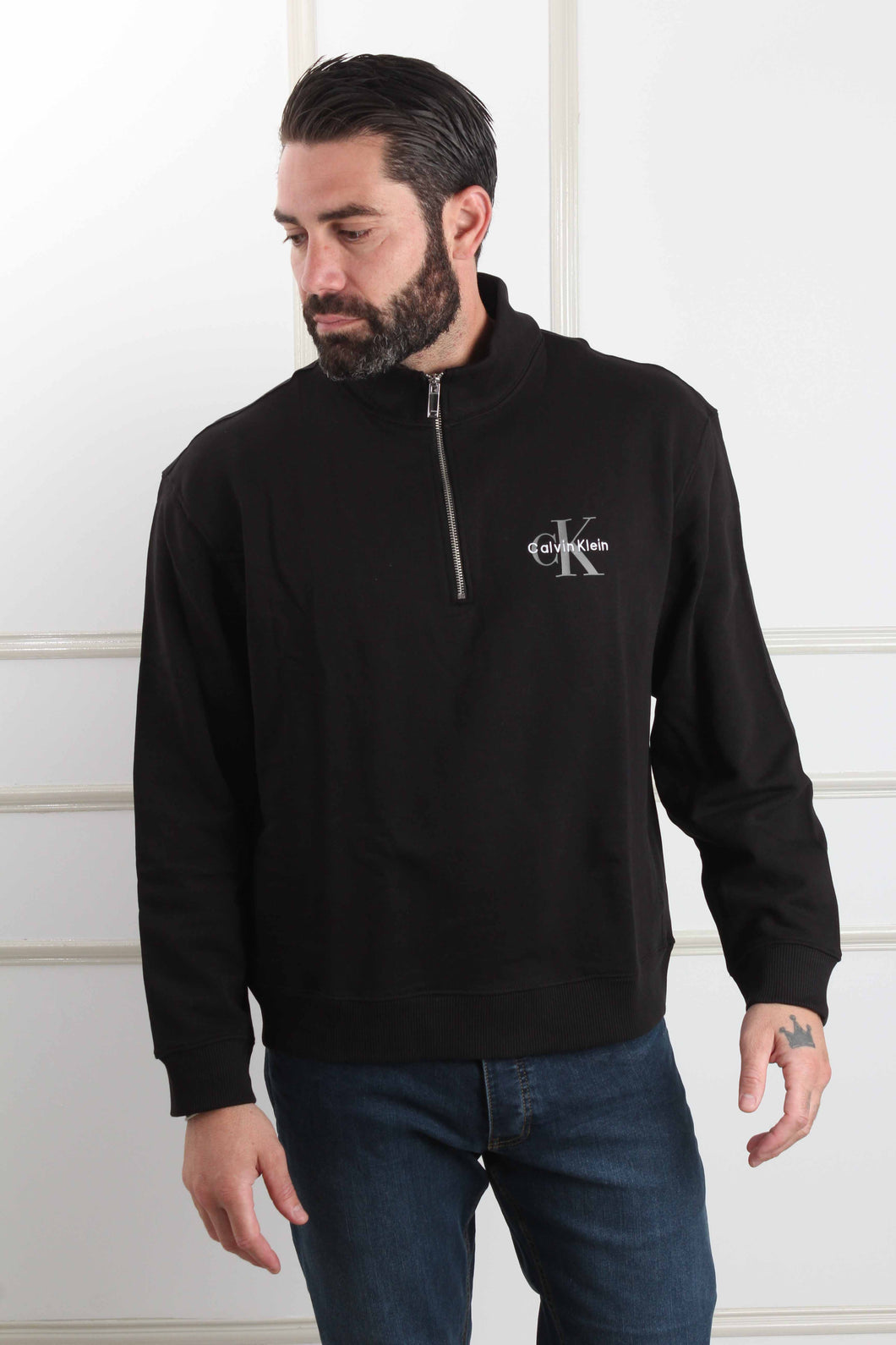 MONOGRAM SWEATER HALF ZIP