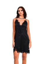 Load image into Gallery viewer, SATIN DRESS WITH DANTELLE