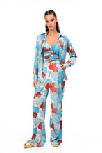 Load image into Gallery viewer, SATIN FLOWER PRINT SHIRT