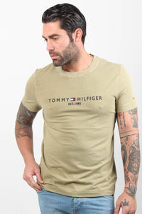 GARMENT DYE TOMMY LOGO TEE