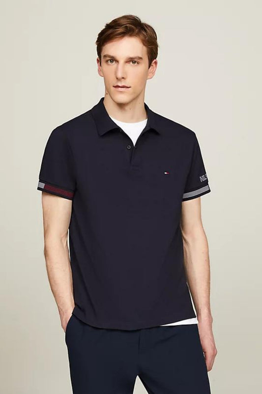 FLAG CUFF SLIM POLO