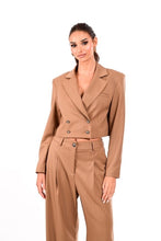 Load image into Gallery viewer, CROP STRIPED JACKET