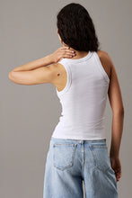 Load image into Gallery viewer, WOVEN LABEL RIB TANK TOP