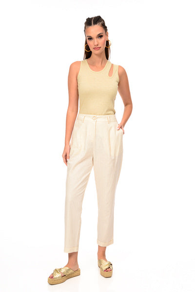 GOLD STRIPE PANTS
