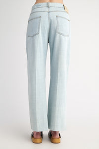 ZOE CROPPED DENIM TROUSERS