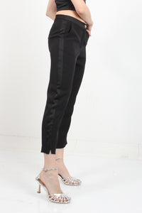 TROUSERS WITH SATIN SASH ON THE SIDE