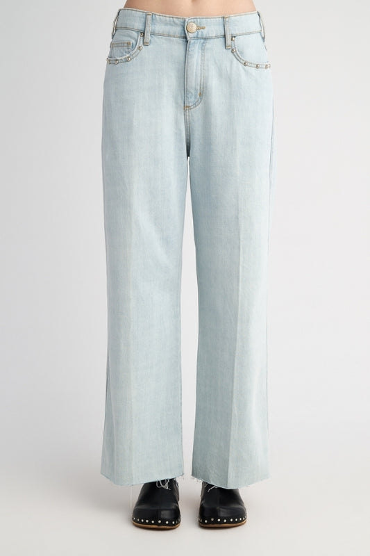 ZOE CROPPED DENIM TROUSERS