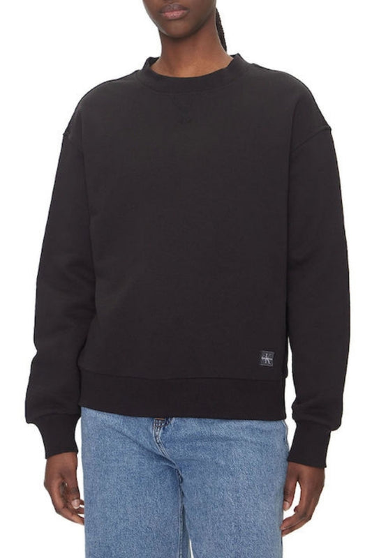 BADGE LOGO TERRY CREW NECK