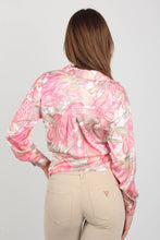 Load image into Gallery viewer, SATIN FLOWER PRINT SHIRT