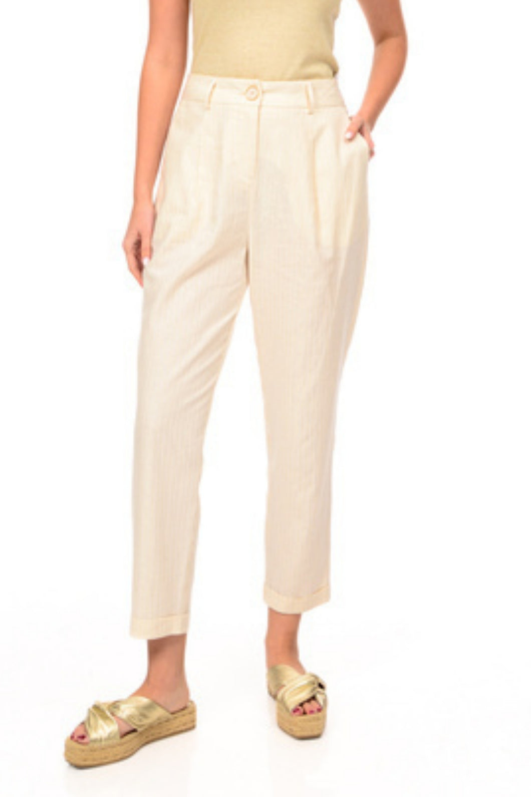 GOLD STRIPE PANTS