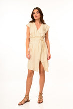 Load image into Gallery viewer, SIDE TIE LINEN DRESS