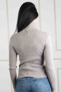 KNITTED TOP TURTLENECK