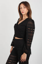 Load image into Gallery viewer, TOP WITH FRONT PLEATED LACE