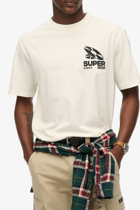 RECORD LABEL OVERSIZED TEE