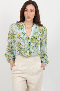 OLIVE PRINT SHIRT