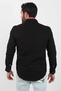 FLEX POPLIN KENT COLLAR SF SHIRT