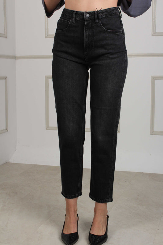 MOM TROUSER JEAN BLACK