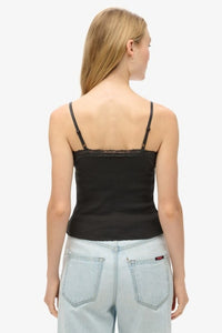 ESSENTIAL LACE TRIM CAMI TEE
