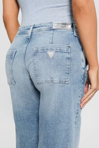 ZOYA WIDE LEG CROP DENIM PANTS