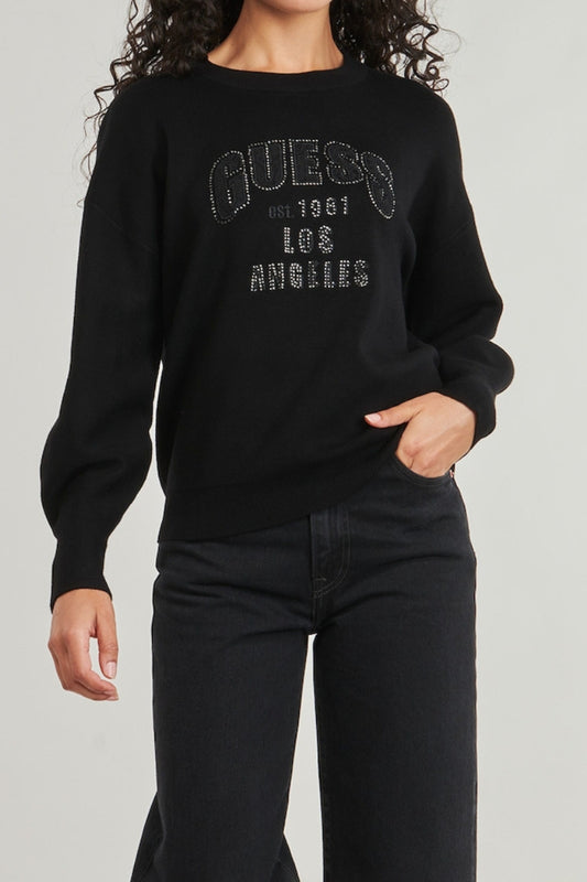 LEIGHTON LOGO KNITTED TOP