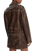 Load image into Gallery viewer, CHARLENE OVERSIZE BIKER LEATHER