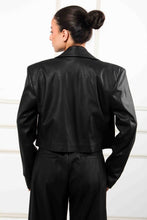 Load image into Gallery viewer, CROP V.LEATHER JACKET