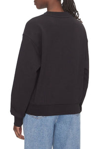 BADGE LOGO TERRY CREW NECK