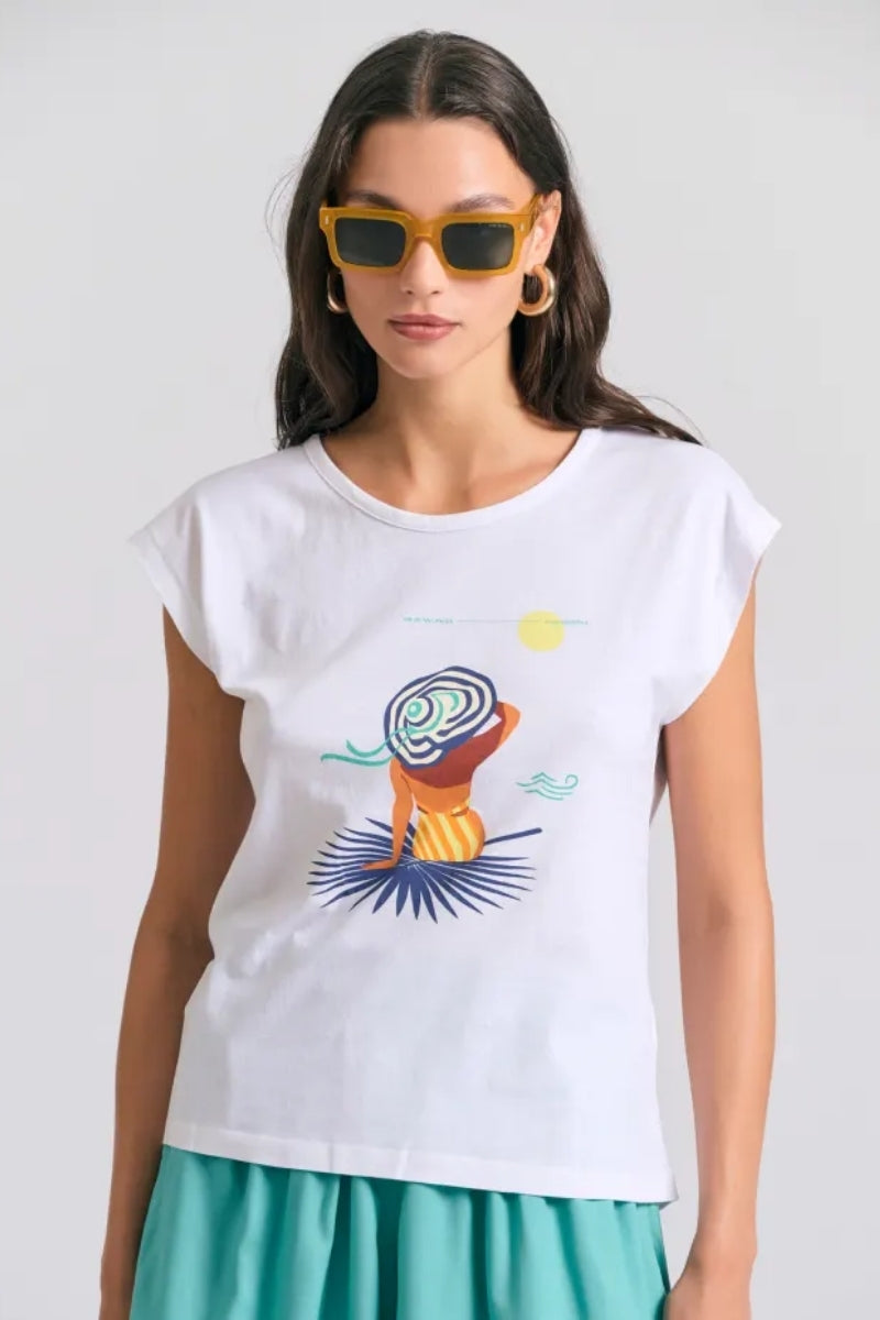 T-SHIRT KM WITH PRINT