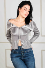 Load image into Gallery viewer, KNITTED TOP ZIP KATHRYN