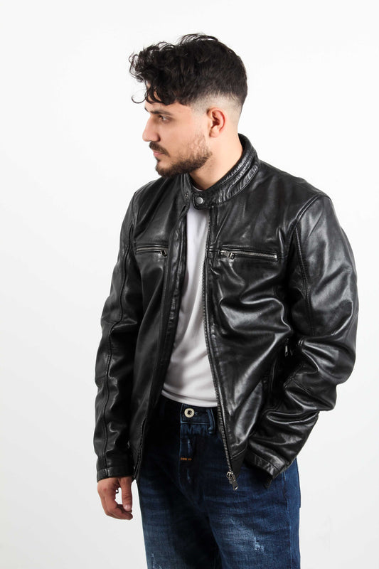 SANDRO LEATHER JACKET