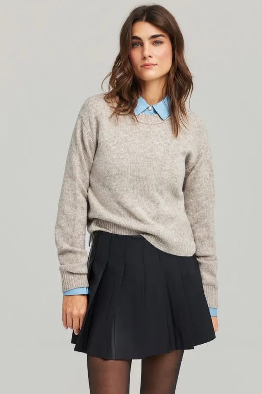 KNITTED TOP NECK