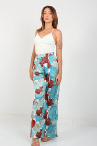 TOP PRINT WITH LACES