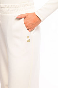 SOLIDCOLOR PANTA WITH ELASTIC WAIST