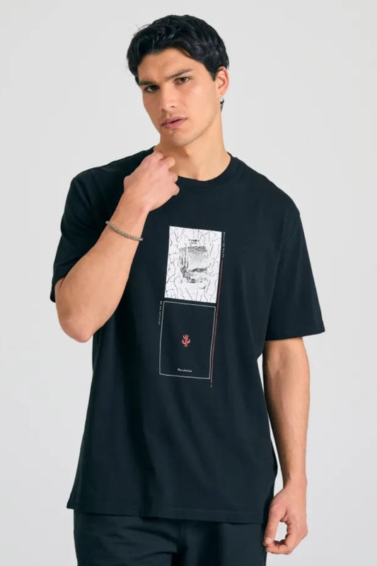 T-SHIRT KM WITH PRINT