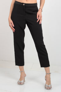 TROUSERS WITH SATIN SASH ON THE SIDE