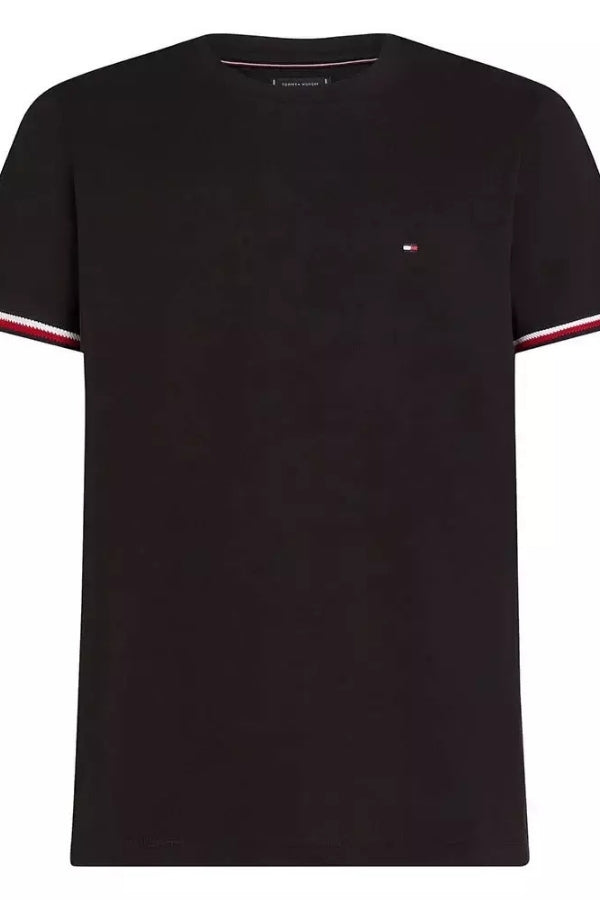 GLOBAL STRIPE CUFF TEE