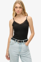 Load image into Gallery viewer, ESSENTIAL LACE TRIM CAMI TEE