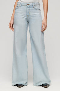 OVIN RAW HEM WIDE LEG JEANS