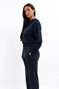 CROPPED ZIP HOODIE