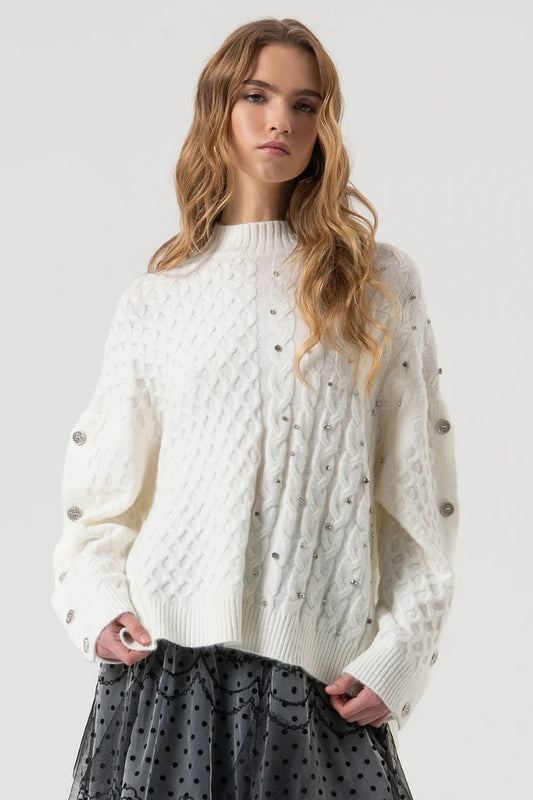 KNITTED TOP HIGH NECK