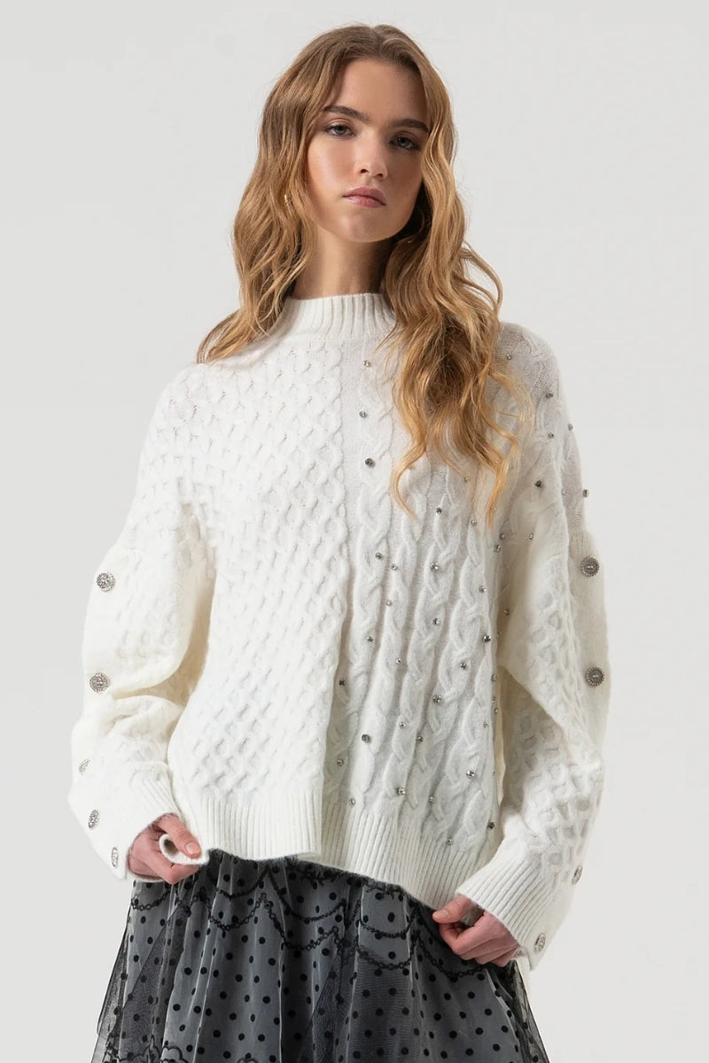 KNITTED TOP HIGH NECK