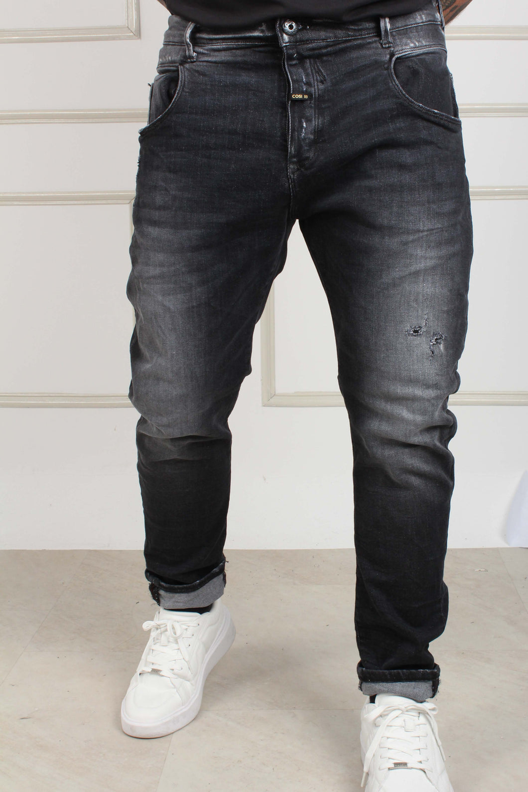 DENIM TROUSERS BLACK MAGGIO 6