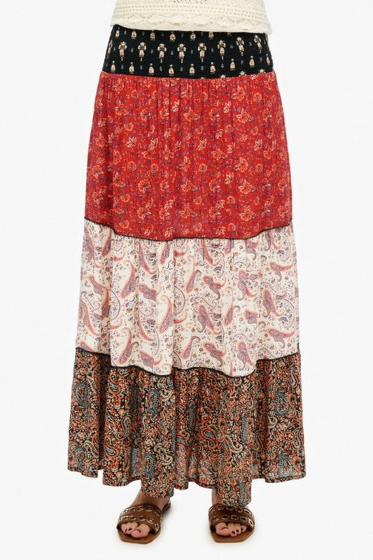 OVIN PRINTED MAXI SKIRT