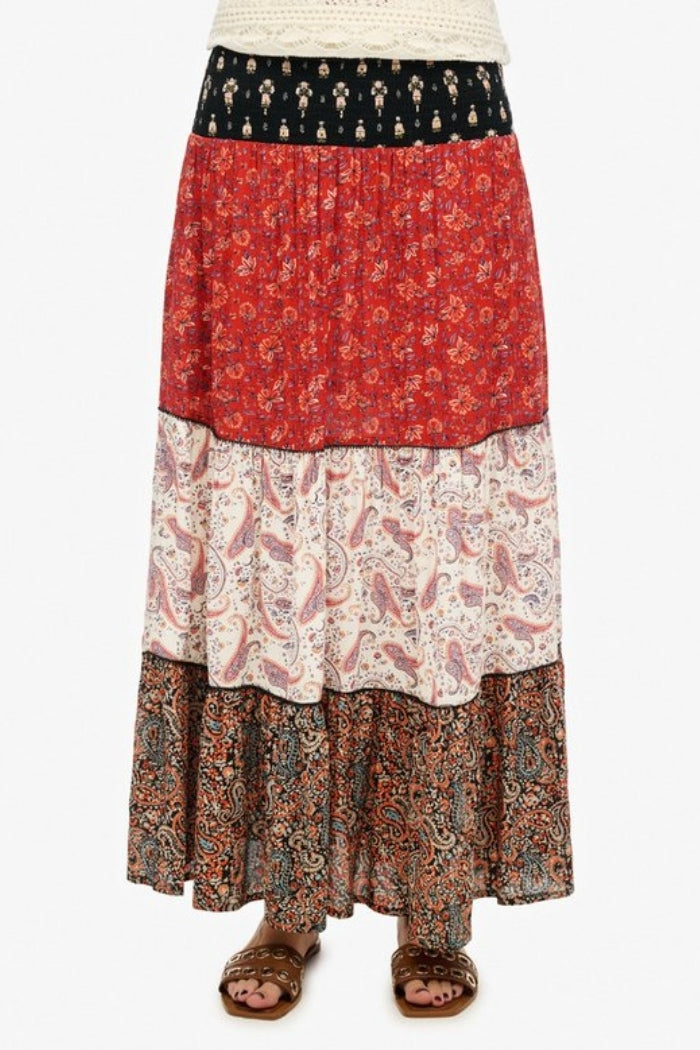 OVIN PRINTED MAXI SKIRT