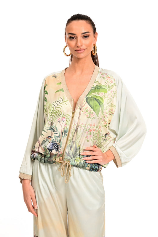 SATIN JUNGLE CARDIGANS