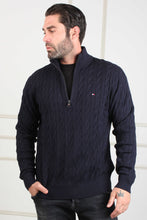 Load image into Gallery viewer, CLASSIC CABLE ZIP KNITTED TOP