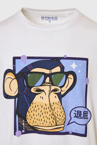 T-SHIRT KM WITH PRINT