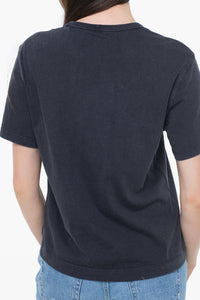 TOP PALM PRINT WASHED