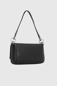 SCULPTED FLAP SHOULDER BAG